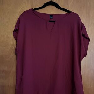 SHEIN Burgundy Blouse